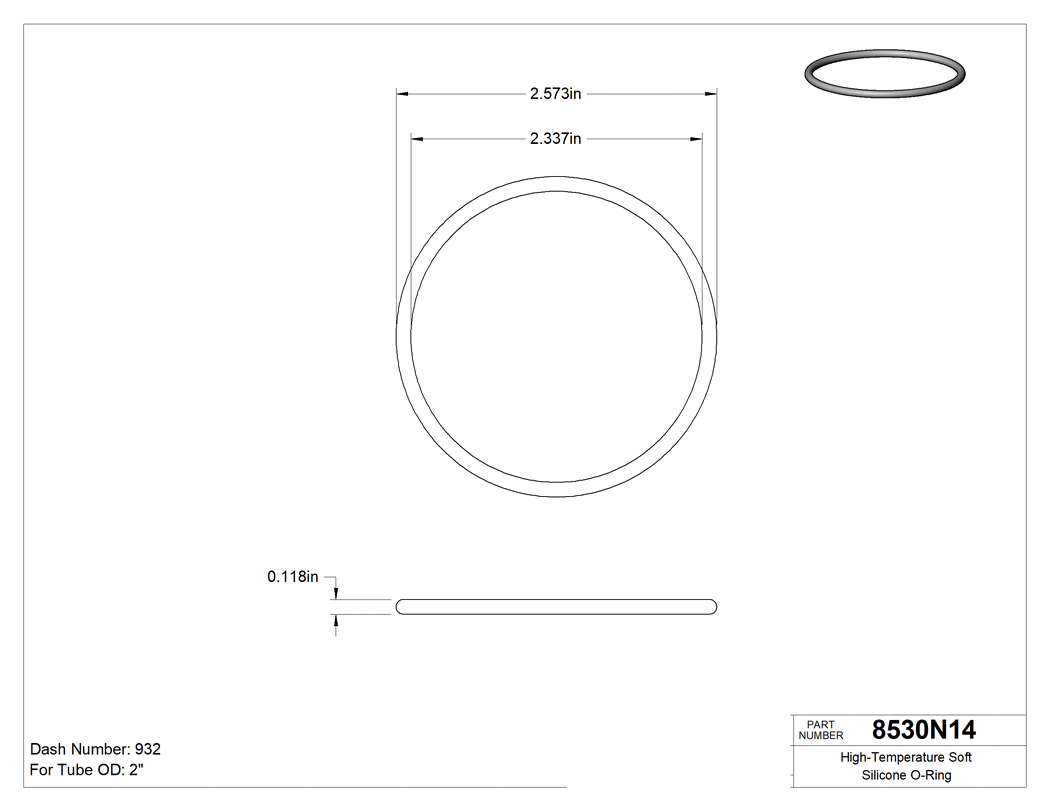 Technical drawing - 8530N14